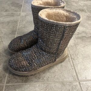 Sequin Shearling-Lined Boots